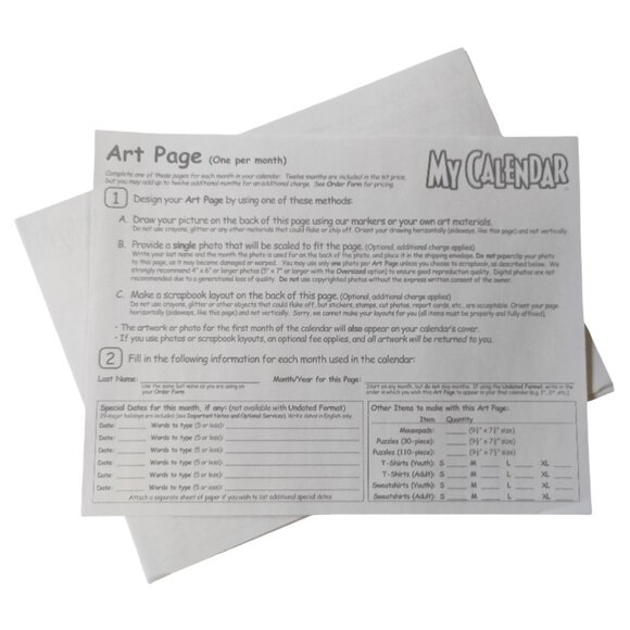 My Calendar design your own calendar Creations by You New with Tags NWT open box - Picture 9 of 13